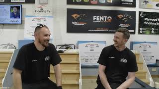 End of day 2 in the carpet fitter of the year semi finals we talk to Danny Thornley and Joni Reeves [upl. by Nilyac]