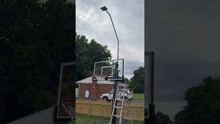 Installed a LED light kit on a Goaliath basketball hoop [upl. by Dolphin]