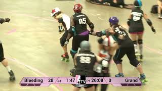 Grand Raggidy Roller Girls vs Bleeding Heartland Rollergirls 2013 Div 1 Playoffs Fort Wayne Game 13 [upl. by Goode453]