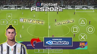 PES 2022 PPSSPP JOGRESS BEST GRAPICHSCAMERA PS5 amp NEW PROMOTION TEAM [upl. by Tillo799]