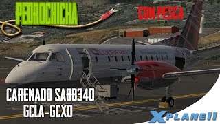 X Plane 11 CARENADO SAAB 340 COMPARATIVA CON XAVIATION  PUESTA EN MARCHA Y NAVEGACION ESPAÑOL [upl. by Asta]