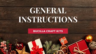 Bucilla  General Instructions [upl. by Bertilla627]