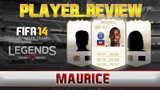 FUT14  Legend Review  JeanEudes Maurice BU  99  FR [upl. by Nlycaj]