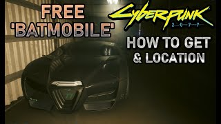 Cyberpunk 2077 Where to find FREE the fastest car in game [upl. by Black]