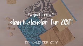 DIY KALENDER 2019  Er ist daaa [upl. by Rialc281]