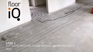 Installing underfloor heating into an existing floor  FloorIQ [upl. by Irtimid]