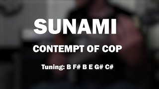 SUNAMI  Contempt Of Cop  Guitar Cover [upl. by Piderit]