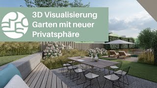 3D Visualisierung Garten  Gartenplanung von PARCS Gartengestaltung [upl. by Pylle]