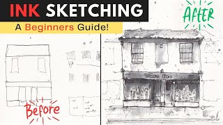 Pen and Ink Sketching for Beginners  Step by Step  Drawing Tutorial [upl. by Oberon192]