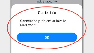 Connection Problem Or Invalid MMI Code । How to Fix Connection Problem Or Invalid Code Problem [upl. by Reider]