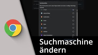 Chrome Suchmaschine ändern ✅ Tutorial [upl. by Zenitram]