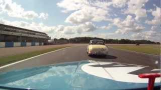 Onboard race highlights in HD from Bluebell 998cc Morris Minor  HRDC Donington Park July 2012 [upl. by Aznecniv649]