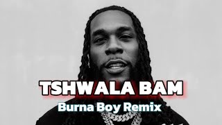 TSHWALA BAM REMIX  Burna boyTitoM Yuppe amp SNE EEQUE amapiano [upl. by Yolanda86]