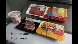 Healthy amp Easy Homemade Dog Treats Dehydrated Meats [upl. by Yhtommit]