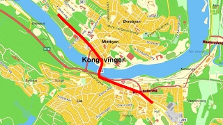 KONGSVINGER 1980 Rv 2 gjennom sentrum [upl. by Kerek]