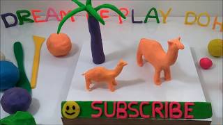 Play dough with camel making and baby camel [upl. by Rosenbaum]