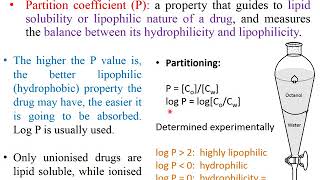 Chapter 3 Physicochemical Properties of Drugs  Lecture 3 slides  voice record [upl. by Alphard]