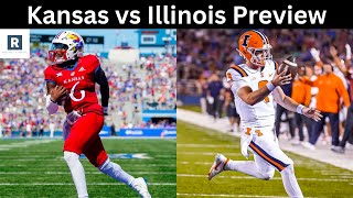 Kansas vs Illinois Game Preview  College Football Picks and Predictions [upl. by Eralcyram576]