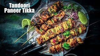 Restaurant Style Tandoori Paneer Tikka Recipe  How To Make Paneer Tikka On Tawa  Oven  Grill [upl. by Enomys]