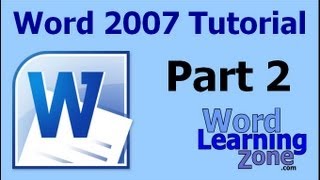 Microsoft Word 2007 Tutorial  part 02 of 13  Word Interface 2 [upl. by Tterraj357]