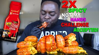 BEAST FEAST 2X SPICY NUCLEAR MEGA PRAWNS CHALLENGE [upl. by Claudell848]