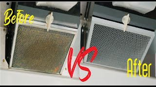 How To Clean Oven Hood Filter Easy Simple [upl. by Nisaj793]