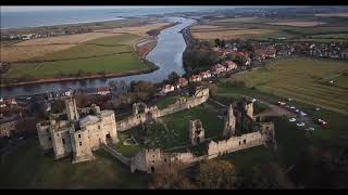 Warkworth town center and castle in Northumberland [upl. by Melbourne69]