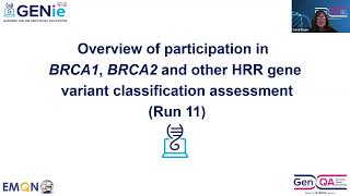 Ensuring accurate classification of BRCA1 BRCA2 and HRR gene variants  Run 11 November 15 2023 [upl. by Christoffer663]