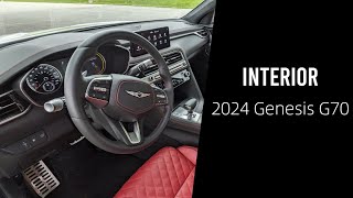 2024 Genesis G70 Interior  Detailed Walkthrough [upl. by Gollin]