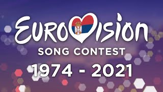 All 🇷🇸 Serbian entries in the Eurovision Song Contest 19742021 [upl. by Ahsatam]