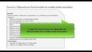 Base de données Exercice sur les dépendances fonctionnelles [upl. by Naleag104]