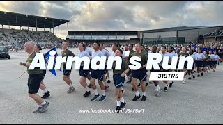 319th Training Squadron Airmans Run  August 2 2023 [upl. by Ellesirg699]