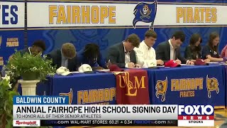 Fairhope High School holds signing day [upl. by Ehcadroj]