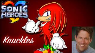 Knuckles Voice clips  Scott Dreier Sonic Heroes [upl. by Jamnis]