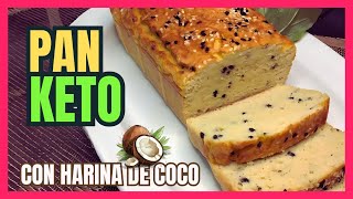 👩‍🍳🍞 PAN KETO con harina de COCO 🥥 [upl. by Amalia451]