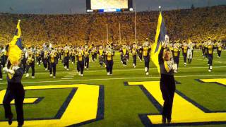 Michigan Marching Band Intro for Notre Dame [upl. by Anelys]