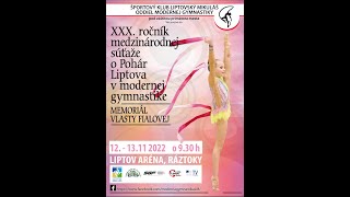 XXX ročník medzinárodnej súťaže o Pohár Liptova v modernej gymnastike  Memoriál Vlasty Fialovej [upl. by Nalla54]