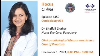 Clinicoradiological Measurements in Proptosis by Dr Shaifali Chahar Fri Dec 1 800 900 PM IST [upl. by Boyse]