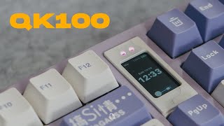 QK100  POM Plate  Durock Lavender Switch  Hello Ganss GG09 Keycap  Sound Test [upl. by Verdha]