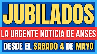 🛑 Se CONFIRMA una IMPORTANTE NOTICIA para JUBILADOS y PENSIONADOS de ANSES ✚ AUMENTO ✚ BONO de MAYO [upl. by Collar817]