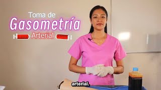 Toma de Gasometría Arterial [upl. by Attolrac443]