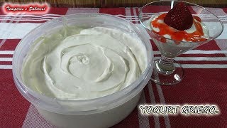 YOGURT GRIEGO con solo 3 ingredientes saludable y muy fácil el mejor [upl. by Frasquito]