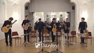 Brasileira  from Scaramouche Darius Milhaud played by Vienna Guitar Sextet [upl. by Tezile192]