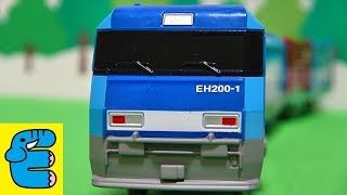 プラレール EH200ブルーサンダー 電気機関車 貨物列車 Plarail Freight Train EH200 Blue Thunder English Subs [upl. by Aisercal]