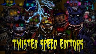 🎃FNAF  speed edit  twisted speed editors collab halloween special🎃 [upl. by Tearle]