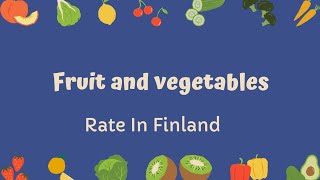 Vegetables And Fruites Prices In Finlandvegetablesfruitespricesfinlandvegetableandfruitprices [upl. by Ajani]