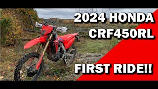 2024 HONDA CRF450RL First Ride [upl. by Thorpe]