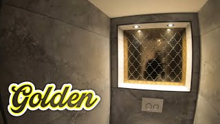 Gouden Tegels Nis Toilet Renovatie 15 Gold Tiles [upl. by Frederica]