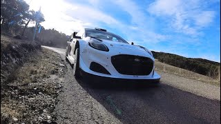 Test Rallye MonteCarlo 2024  Adrien Fourmaux  MSport Ford Puma Rally1 [upl. by Eelano]