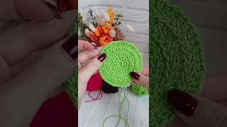 🎄How to crochet Snowman mini basket crochet tutorialcrochet howtocrochet [upl. by Hamirak697]